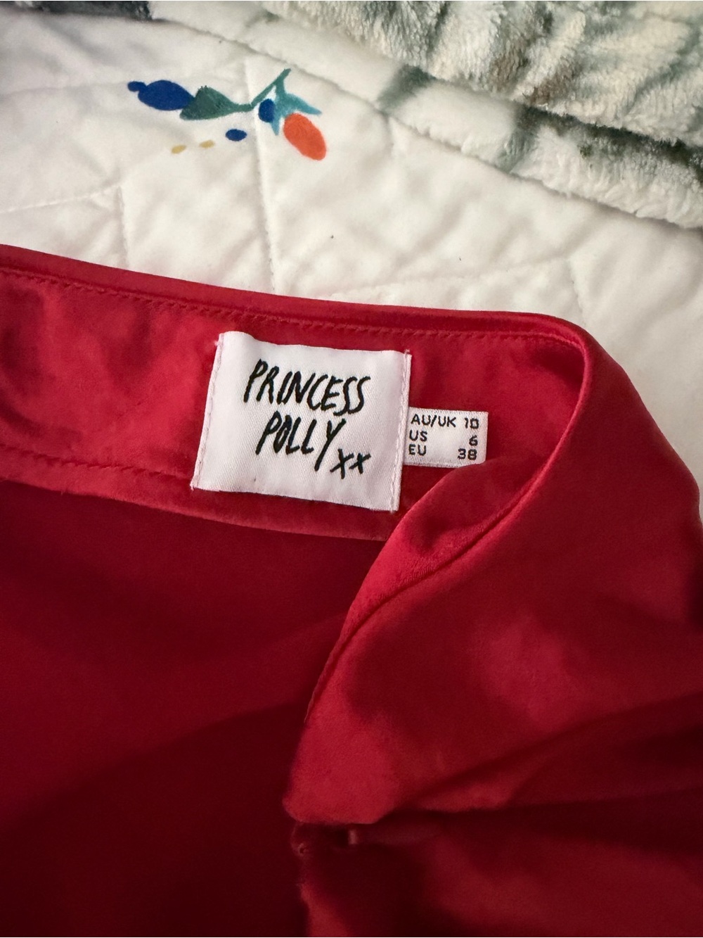 Princess Polly Red Women's Satin Top
